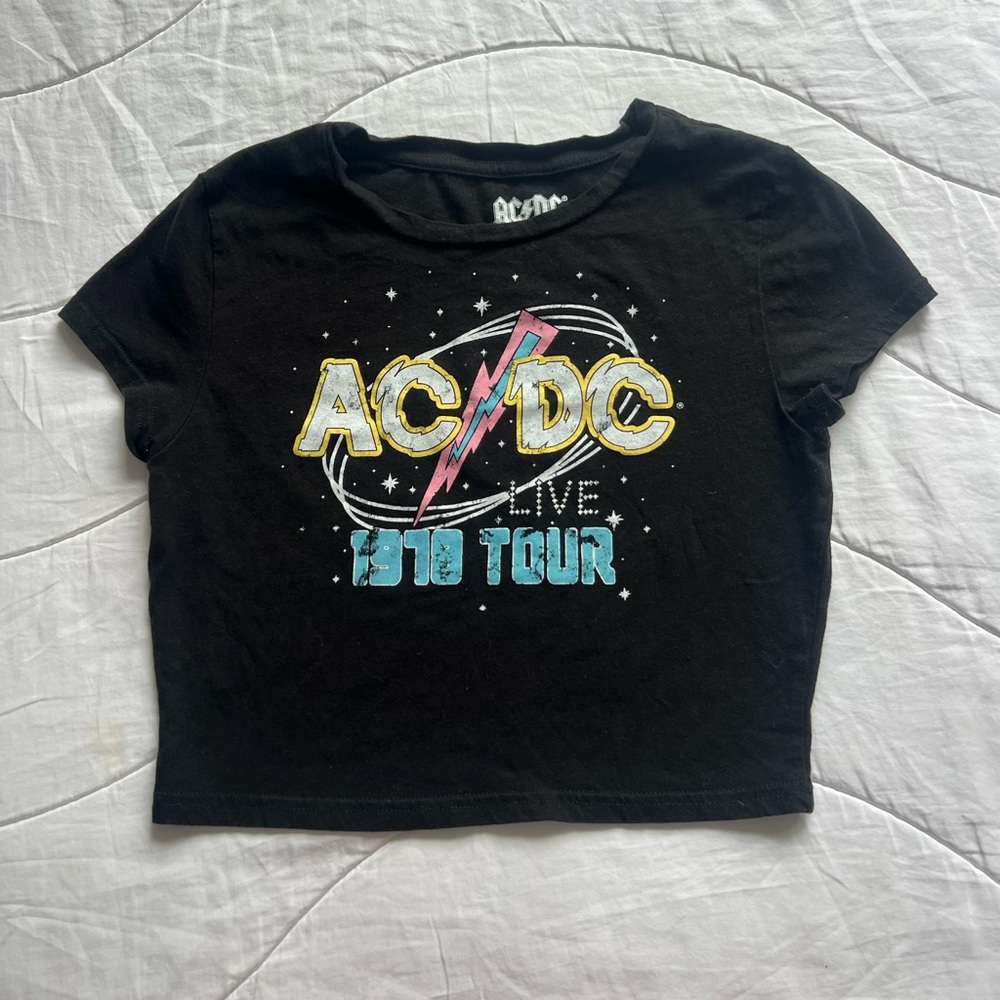 AC/DC cropped tee shirt